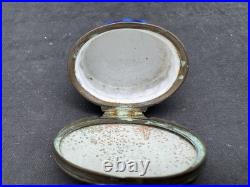 Antique 18th Century Bilston English Enamel Patch Box, I Love the Giver