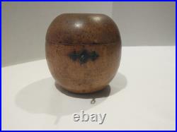 Antique 18th Century English George III Fruitwood Apple Form Tea Caddy 1790-1810