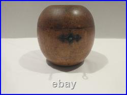 Antique 18th Century English George III Fruitwood Apple Form Tea Caddy 1790-1810