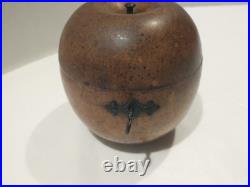 Antique 18th Century English George III Fruitwood Apple Form Tea Caddy 1790-1810