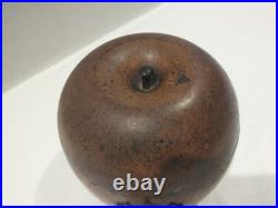 Antique 18th Century English George III Fruitwood Apple Form Tea Caddy 1790-1810