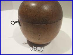 Antique 18th Century English George III Fruitwood Apple Form Tea Caddy 1790-1810