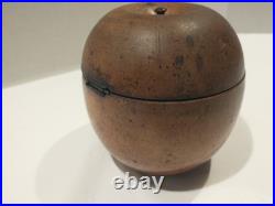 Antique 18th Century English George III Fruitwood Apple Form Tea Caddy 1790-1810