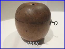 Antique 18th Century English George III Fruitwood Apple Form Tea Caddy 1790-1810
