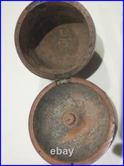 Antique 18th Century English George III Fruitwood Apple Form Tea Caddy 1790-1810