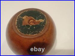 Antique 18th Century English George III Fruitwood Apple Form Tea Caddy 1790-1810