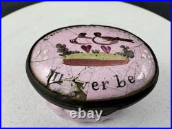 Antique 18th century English Enamel Box