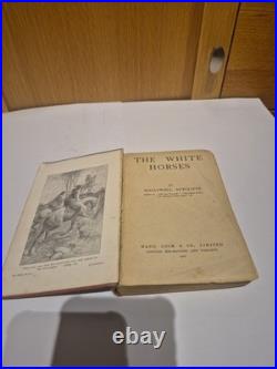 Antique 1917 The White Horses Book First World War Era Vintage Hardcover
