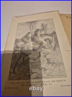 Antique 1917 The White Horses Book First World War Era Vintage Hardcover