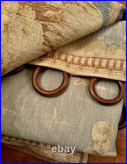 Antique 19th Century Large English Tapestry from Early 1800's Pastoral Scene OLD