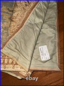 Antique 19th Century Large English Tapestry from Early 1800's Pastoral Scene OLD