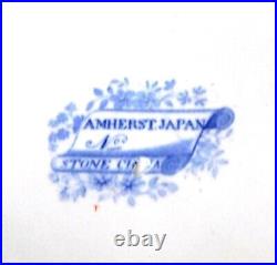 Antique Amherst Japan Stone China bowl Imari Minton ca. 1835 English red blue