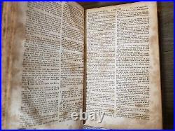 Antique Bible Vintage Hardcover Provenance/Date Unknown Free Shipping