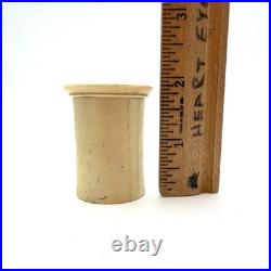 Antique Bone Alphabet Counters Set 26 Letters Box Early 1800s