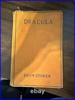 Antique Book DRACULA by Bram Stoker 1897 US Edition Collectible Rare Vtg 1920's