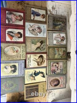 Antique Book Lot Hardcover Set L. T. Meade- Beautiful Books Vintage Staging