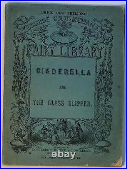 Antique Cinderella and The Little Glass Slipper George Cruikshank 1868 Softcover