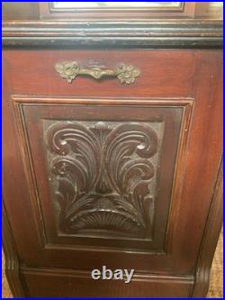 Antique Coal Purdonium, Fire Side Log Bin, English, Edwardian