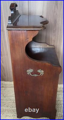 Antique Coal Purdonium, Fire Side Log Bin, English, Edwardian