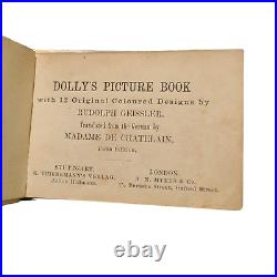 Antique Dolly's Picture Book Miniature Child's Book Geissler Madame de Chatelain