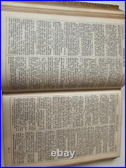 Antique Edinburgh Leather Bound Bible With Brass Clip Vintage Bible