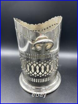 Antique Edwardian Mappin & Webb Wine Bottle Coaster Vintage English Silver Plate