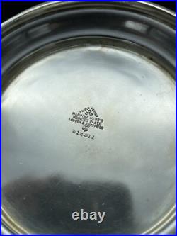 Antique Edwardian Mappin & Webb Wine Bottle Coaster Vintage English Silver Plate