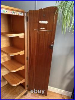 Antique English Art Deco Armoire 1930's Vintage Wardrobe Storage