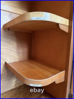 Antique English Art Deco Armoire 1930's Vintage Wardrobe Storage