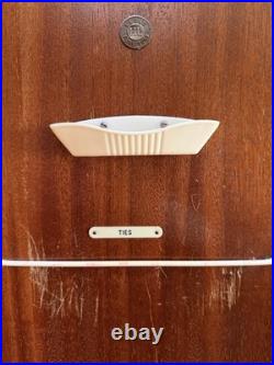 Antique English Art Deco Armoire 1930's Vintage Wardrobe Storage