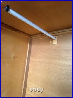 Antique English Art Deco Armoire 1930's Vintage Wardrobe Storage