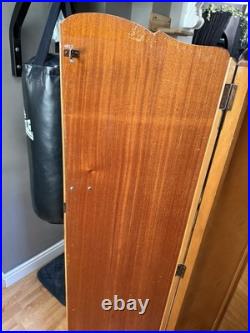 Antique English Art Deco Armoire 1930's Vintage Wardrobe Storage