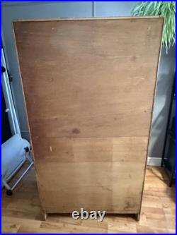 Antique English Art Deco Armoire 1930's Vintage Wardrobe Storage