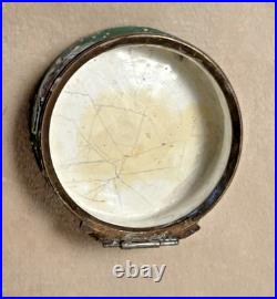 Antique English Bilston Battersea Enamel Snuff Trinket Box Lovely Scene READ 18C