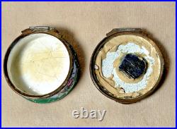 Antique English Bilston Battersea Enamel Snuff Trinket Box Lovely Scene READ 18C Antique English Bilston Battersea Enamel Snuff Trinket Box Lovely Scene READ 18C