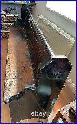 Antique English Church Pew Bench 1960mm wide Retro Vintage Boho Chic Dining Hall