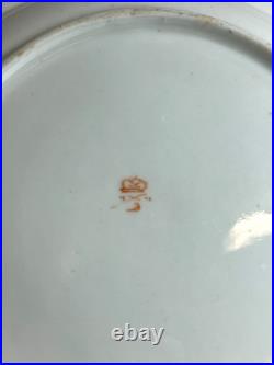 Antique English Derby Porcelain Armorial Soup Plate, Signed, ca. 1806-1815 Antique English Derby Porcelain Armorial Soup Plate, Signed, ca. 1806-1815