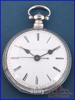 Antique English Duplex Pocket Watch for the Chinese Market. Silver. Circa 1800