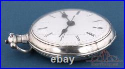 Antique English Duplex Pocket Watch for the Chinese Market. Silver. Circa 1800