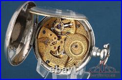 Antique English Duplex Pocket Watch for the Chinese Market. Silver. Circa 1800