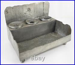 Antique English Hallmarked Pewter Inkstand Standish Deskset