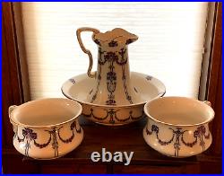 Antique English Keeling & Co Losol Ware Kensington Wash Set (13a)