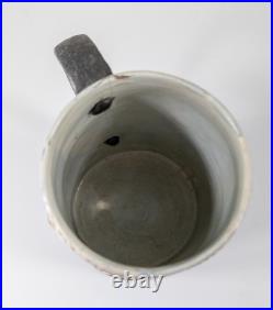 Antique English Pearlware Mug Tankard King George III Polychrome Make Do Repair