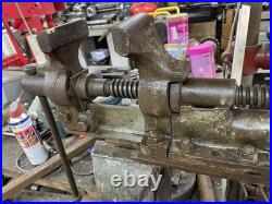 Antique English Peter Wright Style Parallel Bench Blacksmith Vice