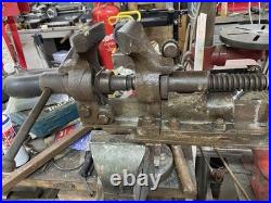 Antique English Peter Wright Style Parallel Bench Blacksmith Vice