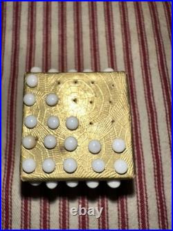 Antique English Pin Cube With Pin Cushion