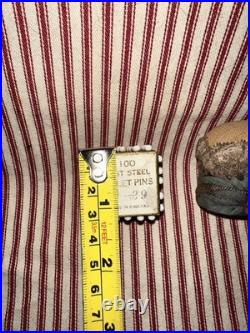 Antique English Pin Cube With Pin Cushion