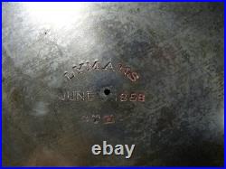 Antique English Pitcher Vintage Decanter 19th Century XIX 1858 Victorian Metal