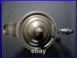 Antique English Pitcher Vintage Decanter 19th Century XIX 1858 Victorian Metal