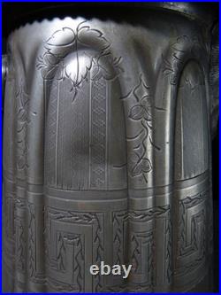 Antique English Pitcher Vintage Decanter 19th Century XIX 1858 Victorian Metal